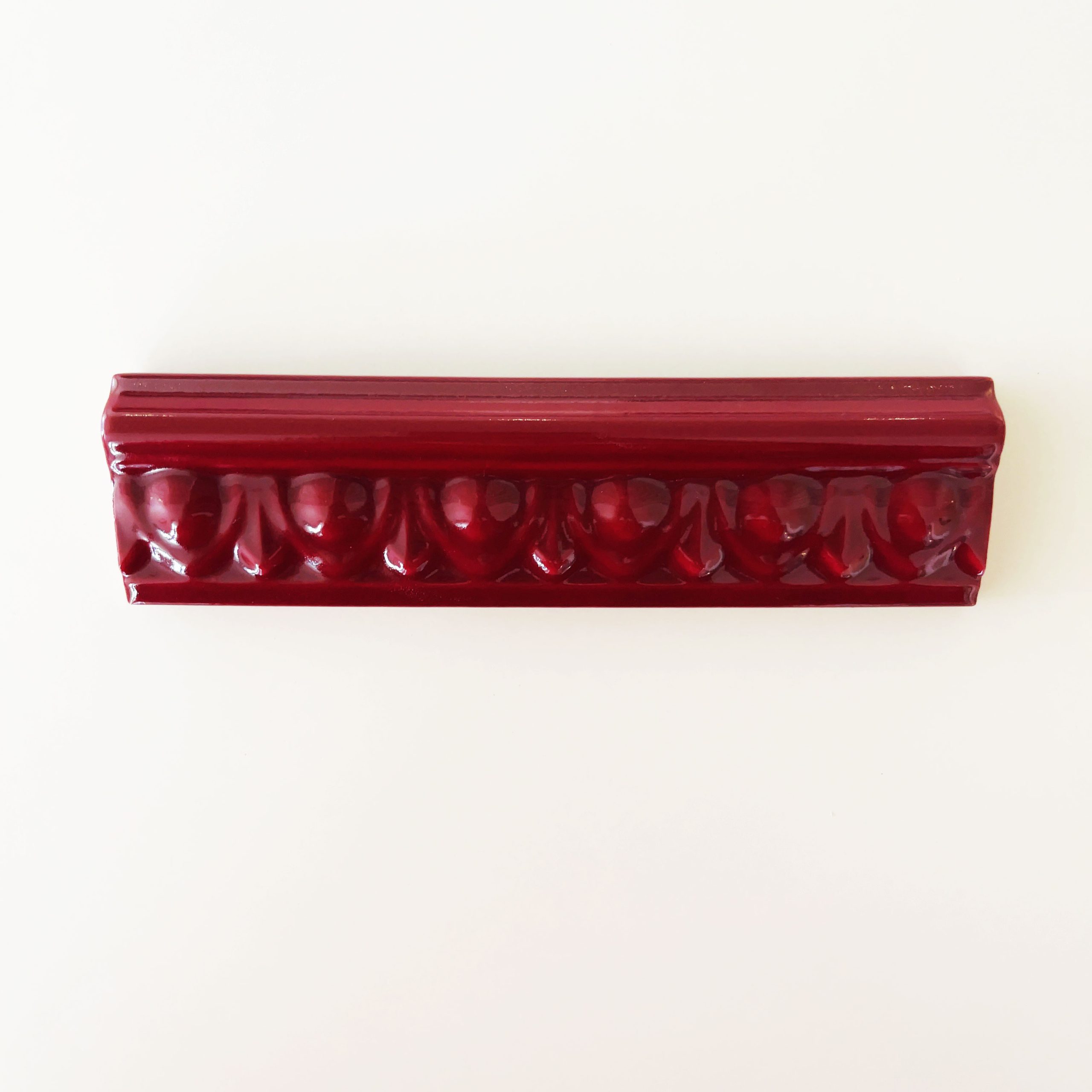 Burgundy Egg & Dart