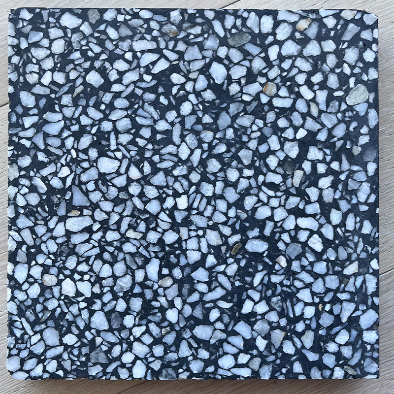 Terrazzo black with white flecks